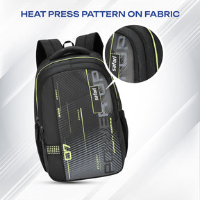 Safari Quadro 43L Black School Backpack