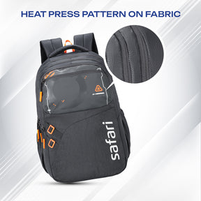 Safari Quadro 6 43L Black School Backpack