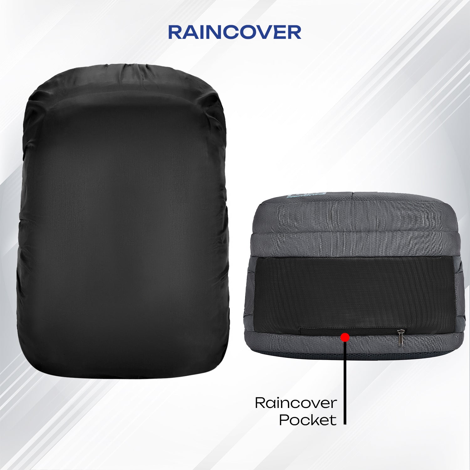 Safari Quadro 43L Grey School Backpack