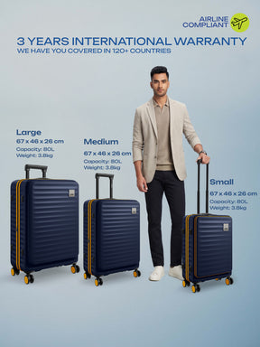 Safari Select Froniq Trolley Bag - Navy Blue