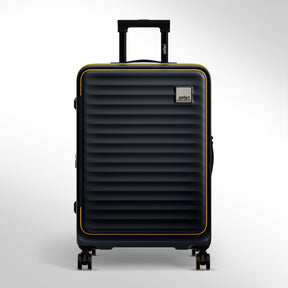 Safari Select Froniq Carbon Front opening Trolley Bag with TSA Lock, Dual wheels and Anti-Theft Zipper