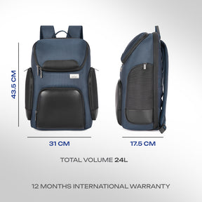 Safari Lexon 24L Blue Formal Backpack with Laptop Sleeve