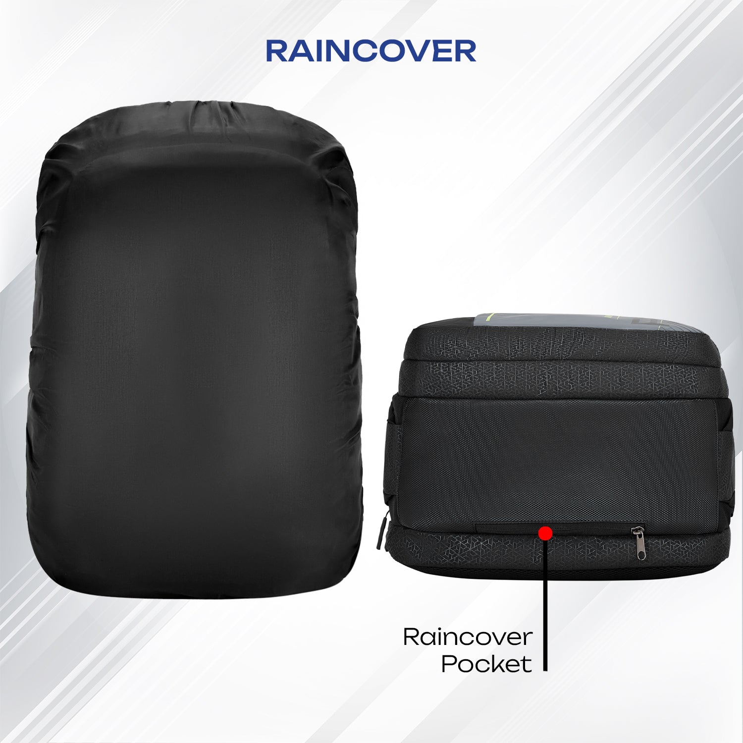 Safari Quadro 43L Black School Backpack