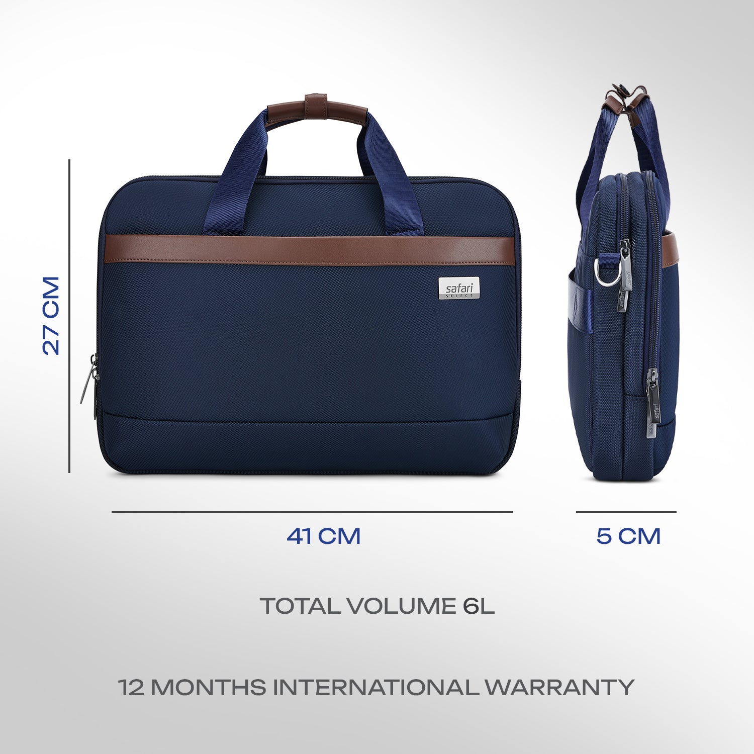 Safari Sterling 6L Messenger Bag with Dual compartments - Navy Blue
