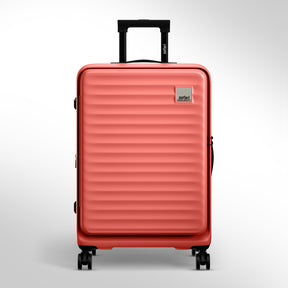 Safari Select Froniq Coral Front opening Trolley Bag with TSA Lock, Dual wheels and Anti-Theft Zipper