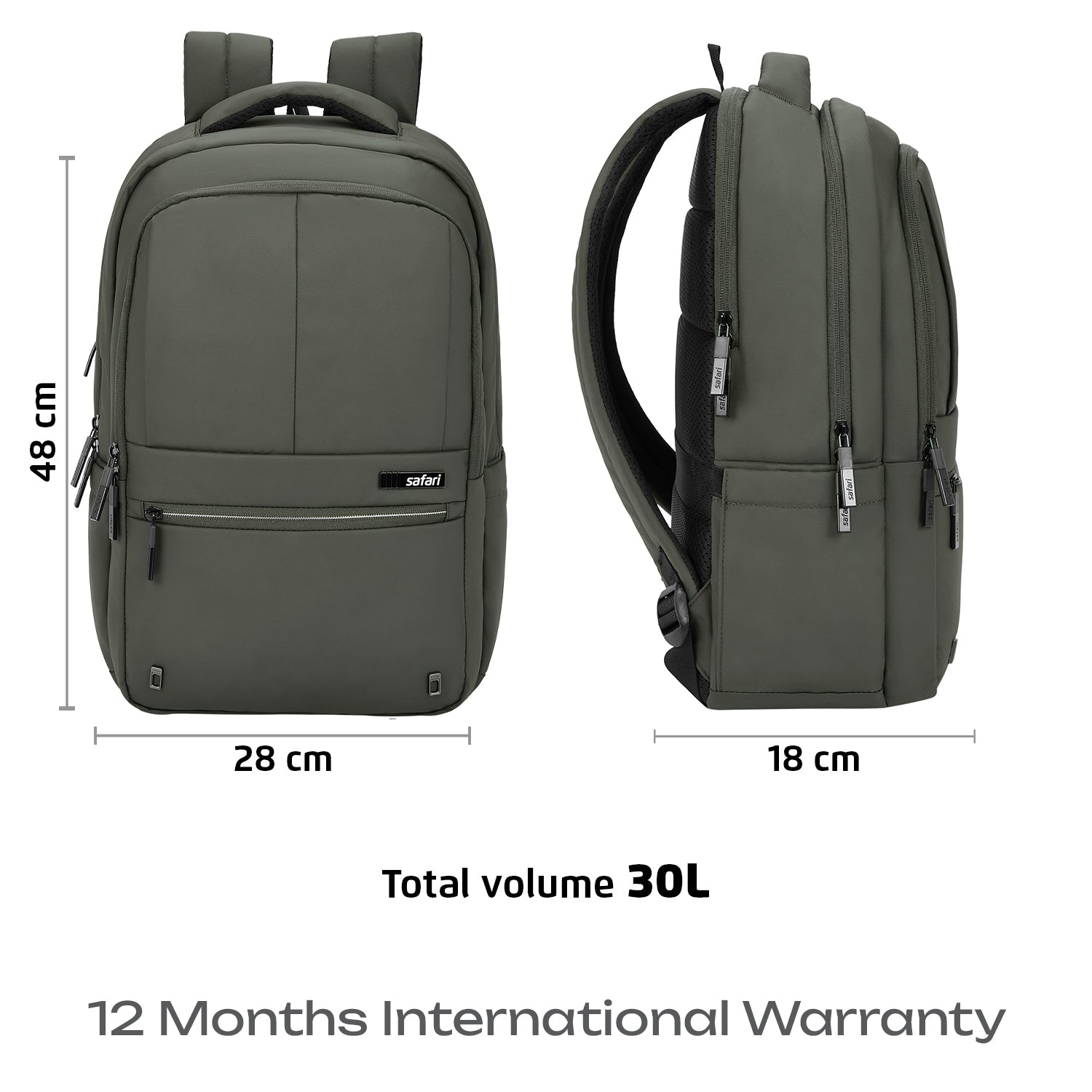 Safari Smart 30L Olive Laptop Backpack