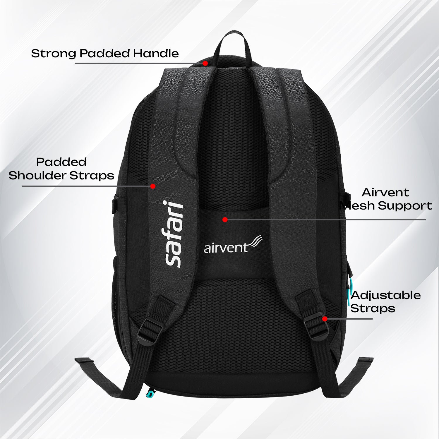 Safari Expand 43L Black Hiking Daypack