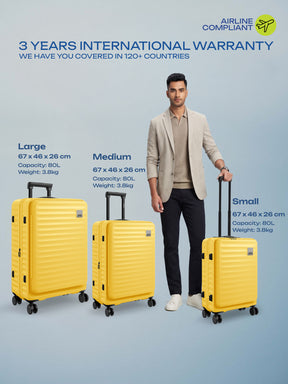 Safari Select Froniq Trolley Bag - Yellow
