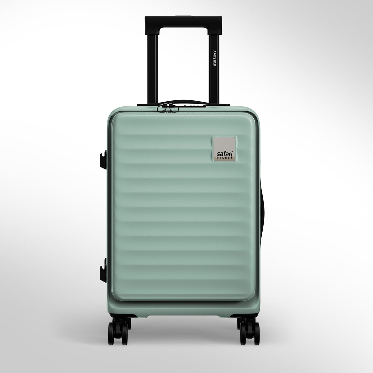 Safari Select Froniq Fresh mint Front opening Trolley Bag with TSA Lock, Dual wheels and Anti-Theft Zipper