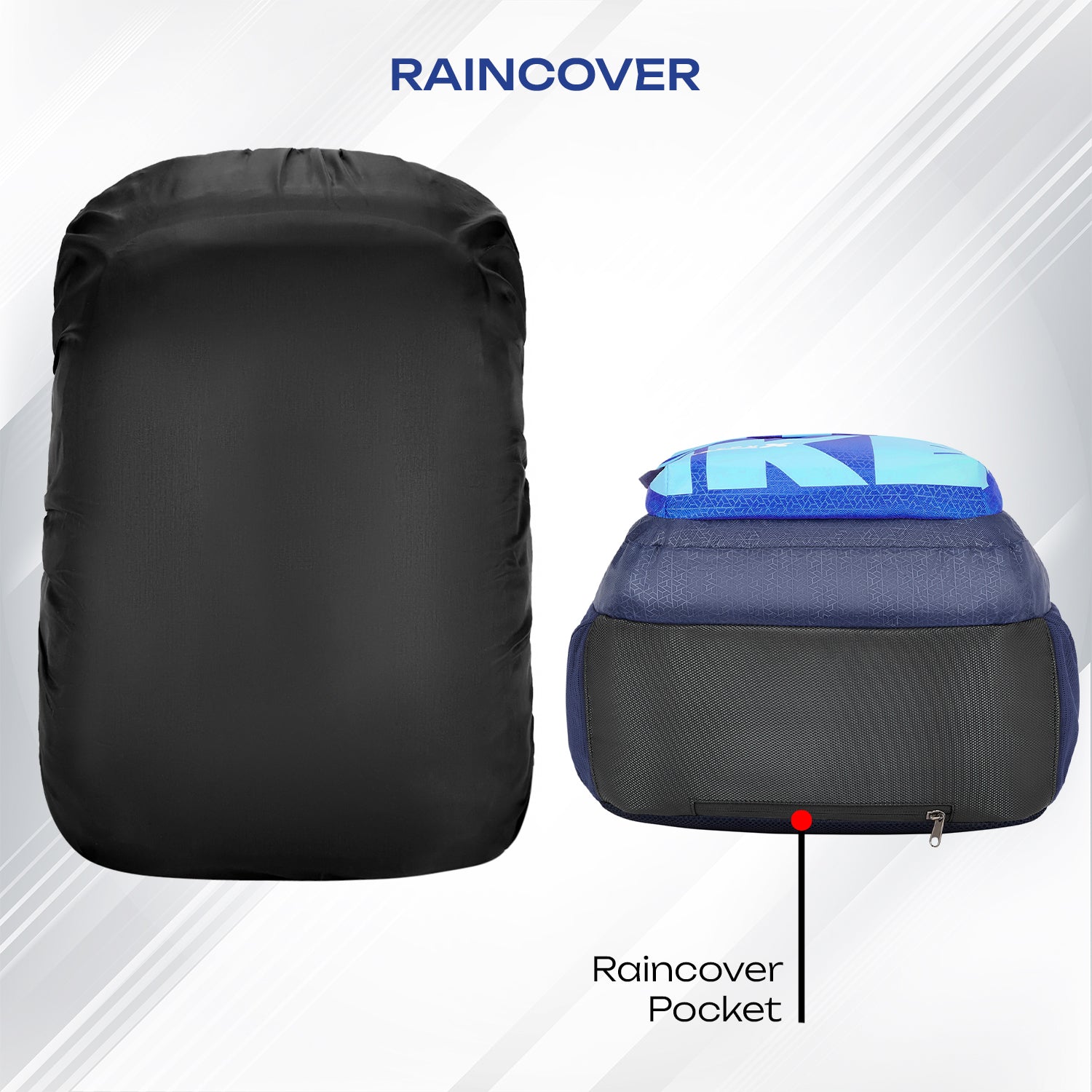 Safari Bonus 37L Blue School Backpack