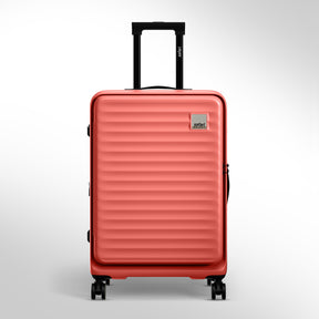 Safari Select Froniq Coral Front opening Trolley Bag with TSA Lock, Dual wheels and Anti-Theft Zipper