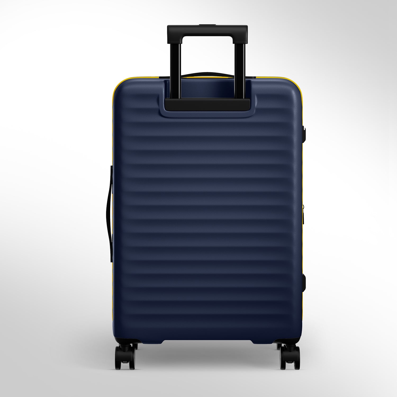 Safari Select Froniq Navy Blue Front opening Trolley Bag with TSA Lock, Dual wheels and Anti-Theft Zipper