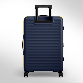 Safari Select Froniq Navy Blue Front opening Trolley Bag with TSA Lock, Dual wheels and Anti-Theft Zipper