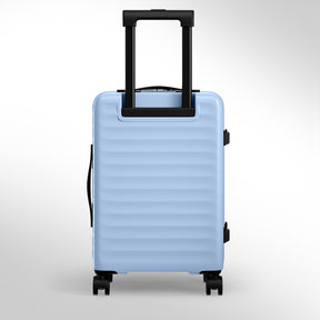 Safari Select Froniq Frost Grey Front opening Trolley Bag with TSA Lock, Dual wheels and Anti-Theft Zipper
