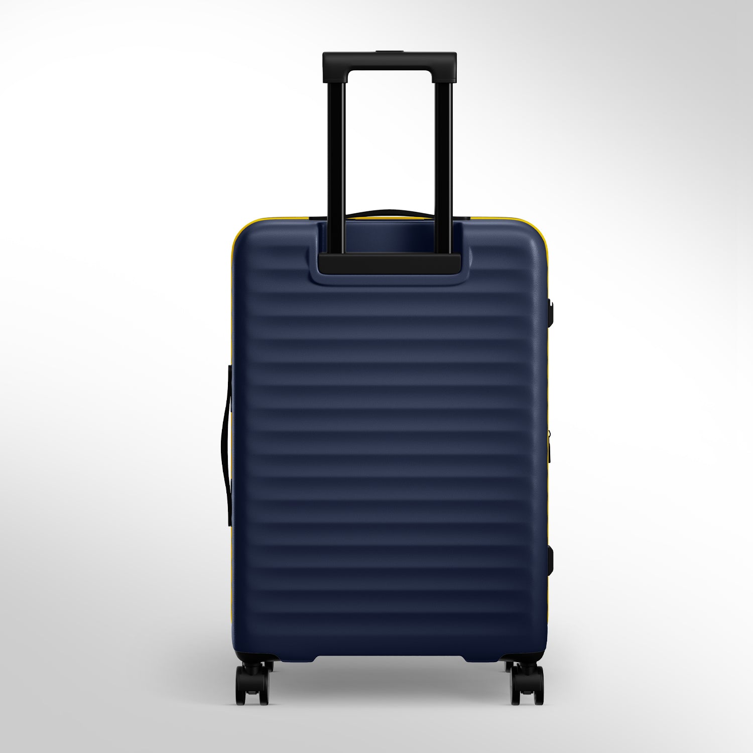 Safari Select Froniq Navy Blue Front opening Trolley Bag with TSA Lock, Dual wheels and Anti-Theft Zipper