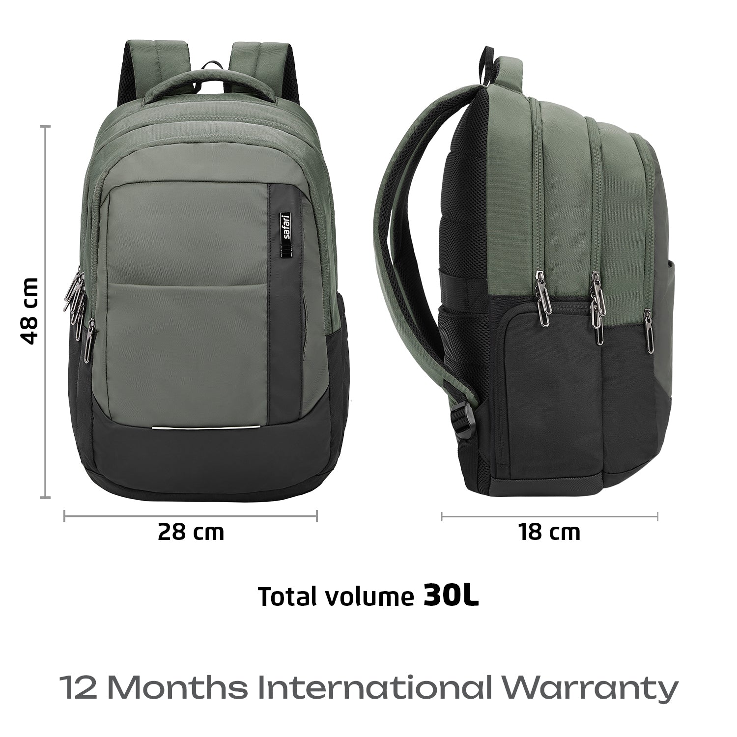 Safari Zen 34L Olive Laptop Backpack