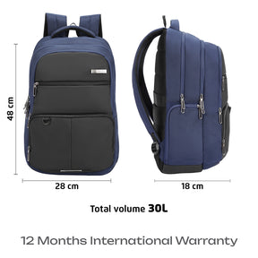 Safari Zen 34L Navy Blue Laptop Backpack