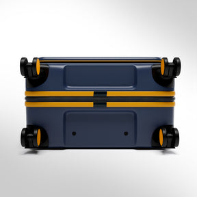 Safari Select Froniq Navy Blue Front opening Trolley Bag with TSA Lock, Dual wheels and Anti-Theft Zipper