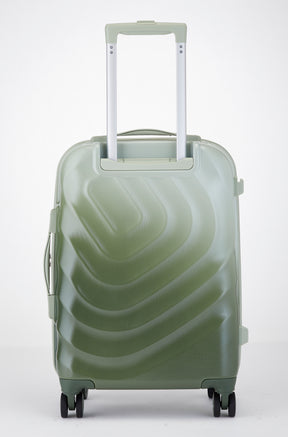 Safari Haze Tropica Trolley Bag with TSA Lock, Dual wheels, Side Hooks and Anti-theft Zipper