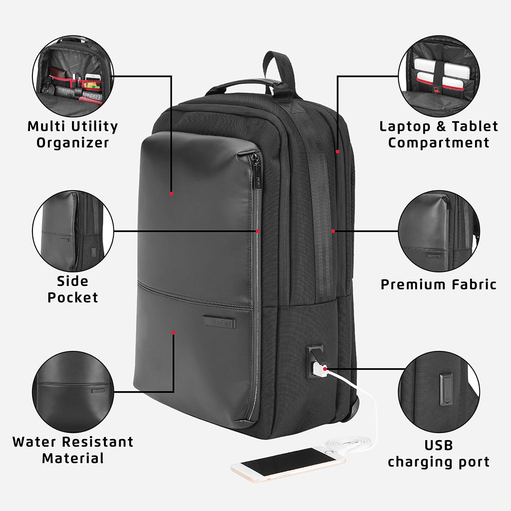 Ebox Classic Travel Backpack with Laptop Sleeve and Tablet Storage 15.6