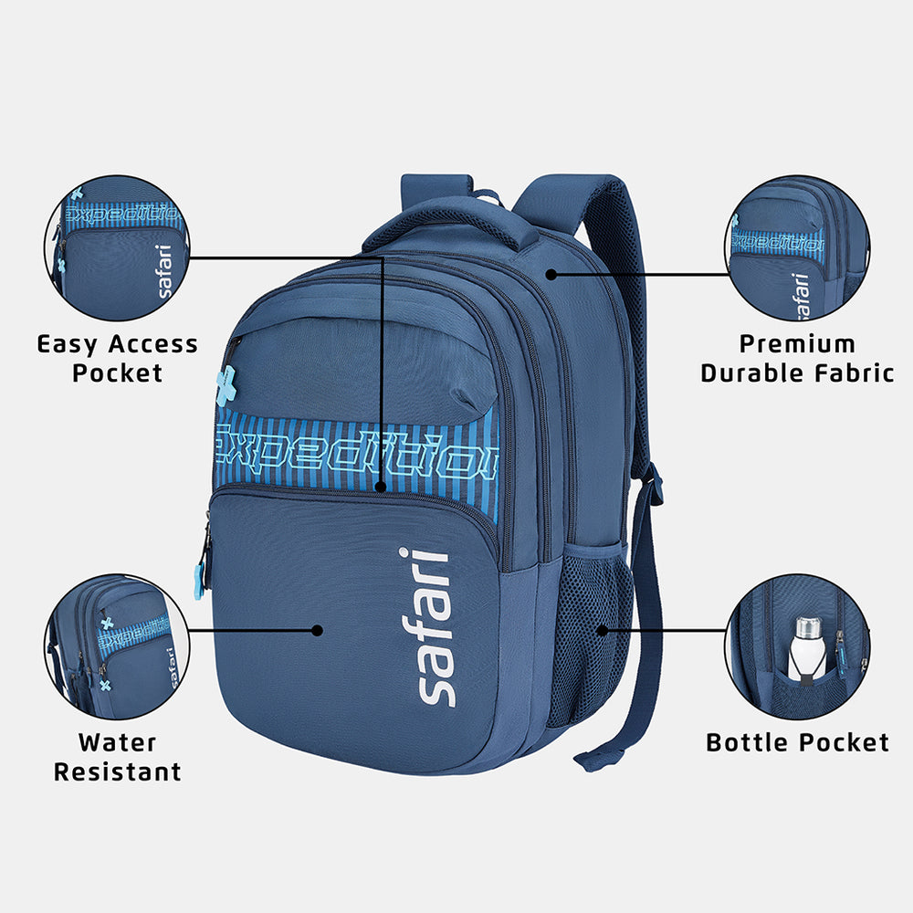 Buy Safari Mega 43L School Backpack Blue Online