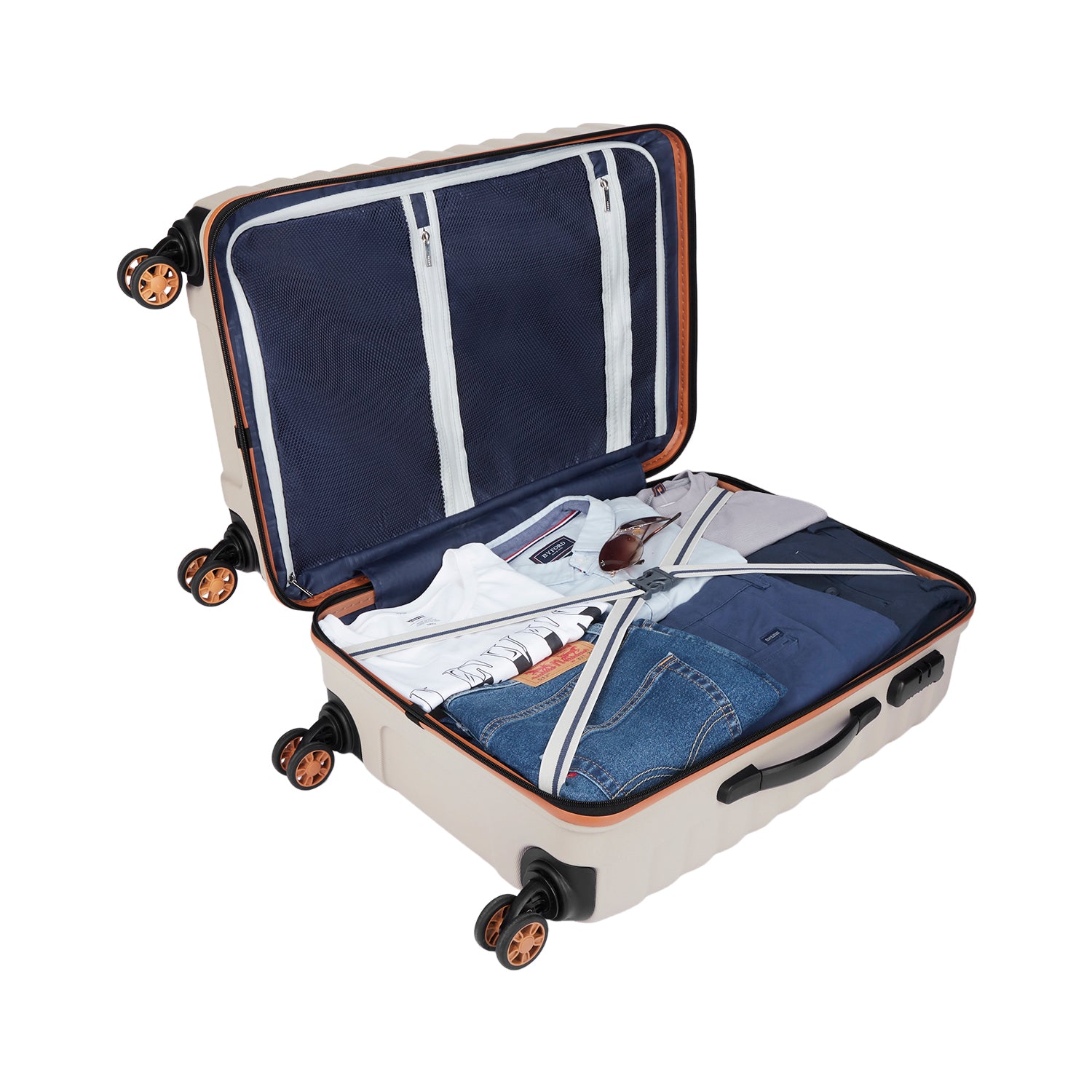Safari Bravon Trolley Bag - Dark Champagne