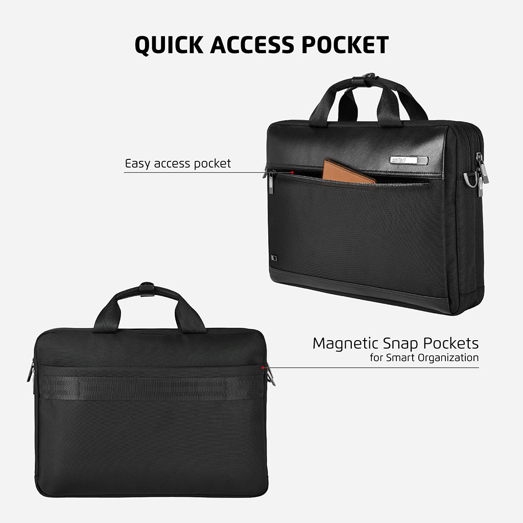 Safari Crest Messenger Bag with Dual compartments Black