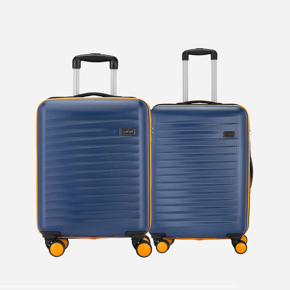 Safari Defender Graphic Blue Trolley Bag Small and Medium Combo with TSA lock and Dual Wheels