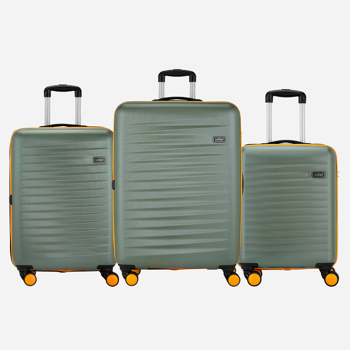 Buy Safari Defender Thyme Green Trolley Bag with TSA lock and Dual