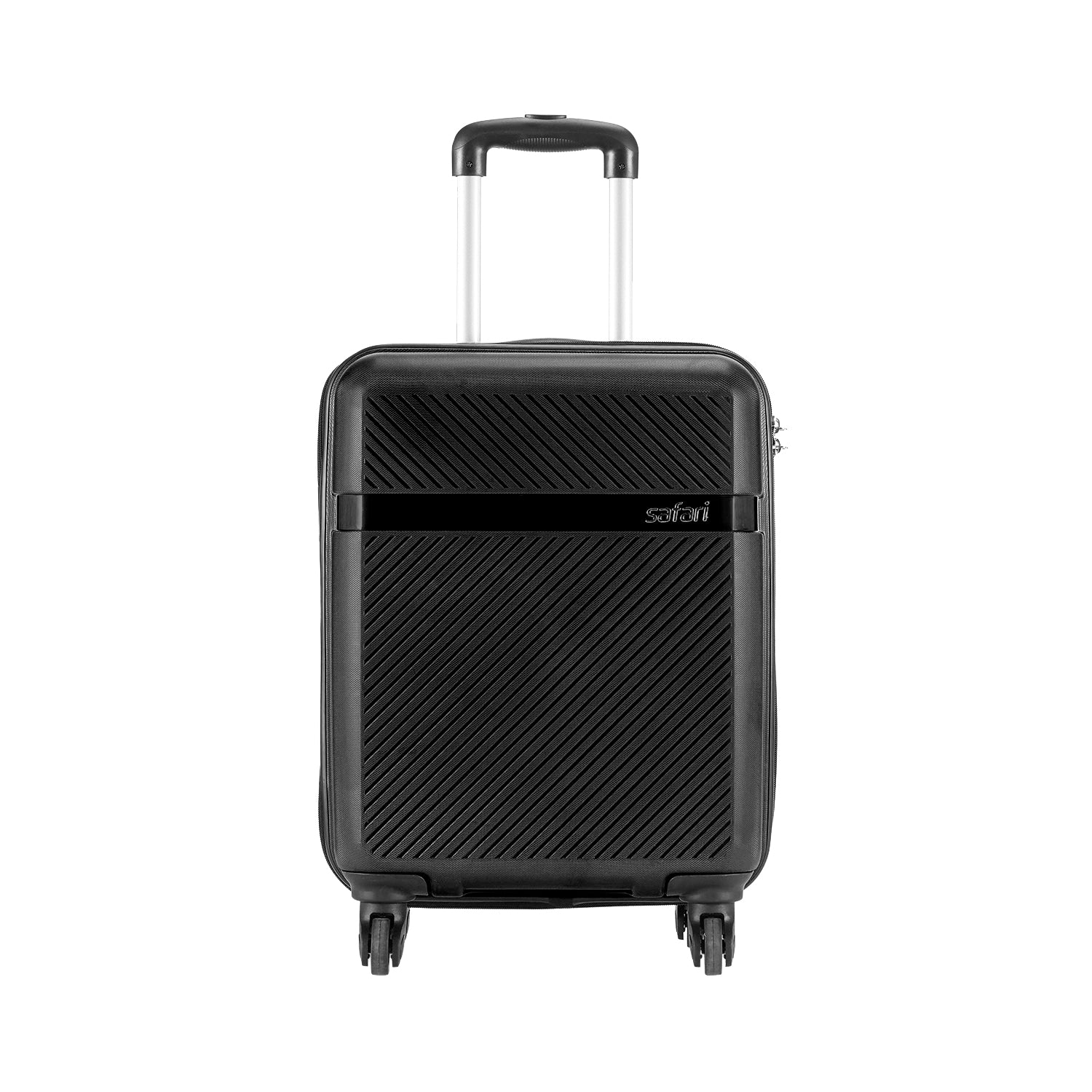 Safari Blaze Black Trolley Bag with 360° Wheels