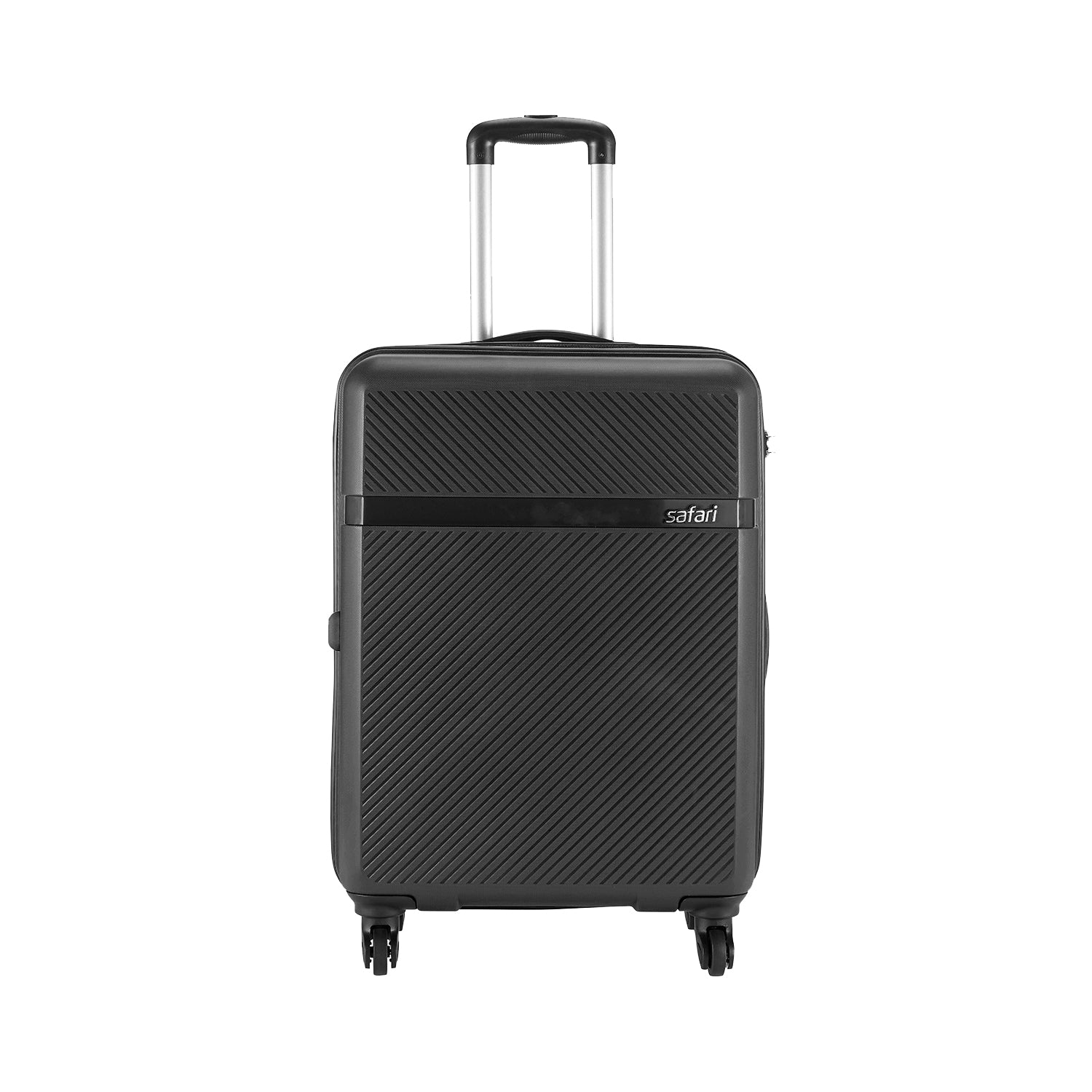 Safari Blaze Black Trolley Bag with 360° Wheels