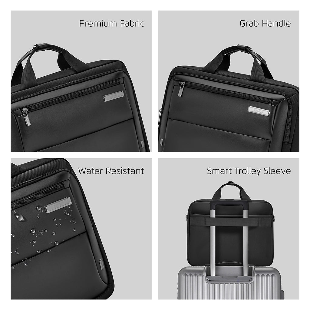 Safari Ember Messenger Bag with Dual compartments - Black