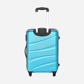 Safari Flo Secure Trolley Bag and Neck Pillow Blue Combo Set