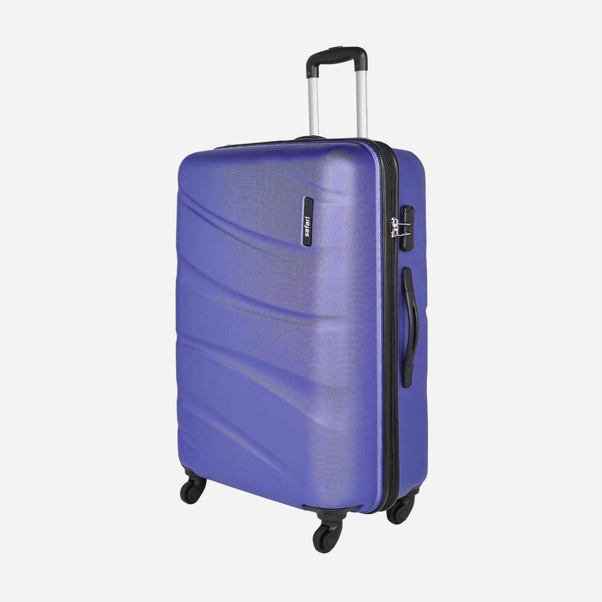 Safari Orb 4W Metallic Purple Trolley Bag with 360° Wheels