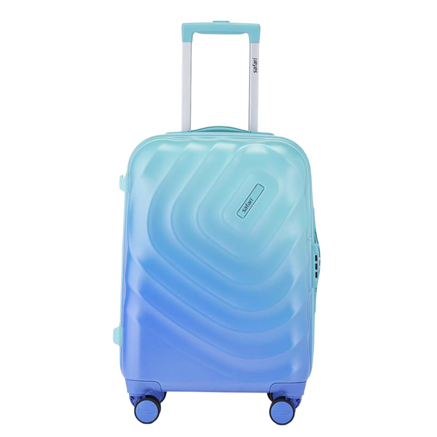 Safari Haze Splash Trolley Bag with TSA Lock, Dual wheels, Side Hooks and Anti-theft Zipper