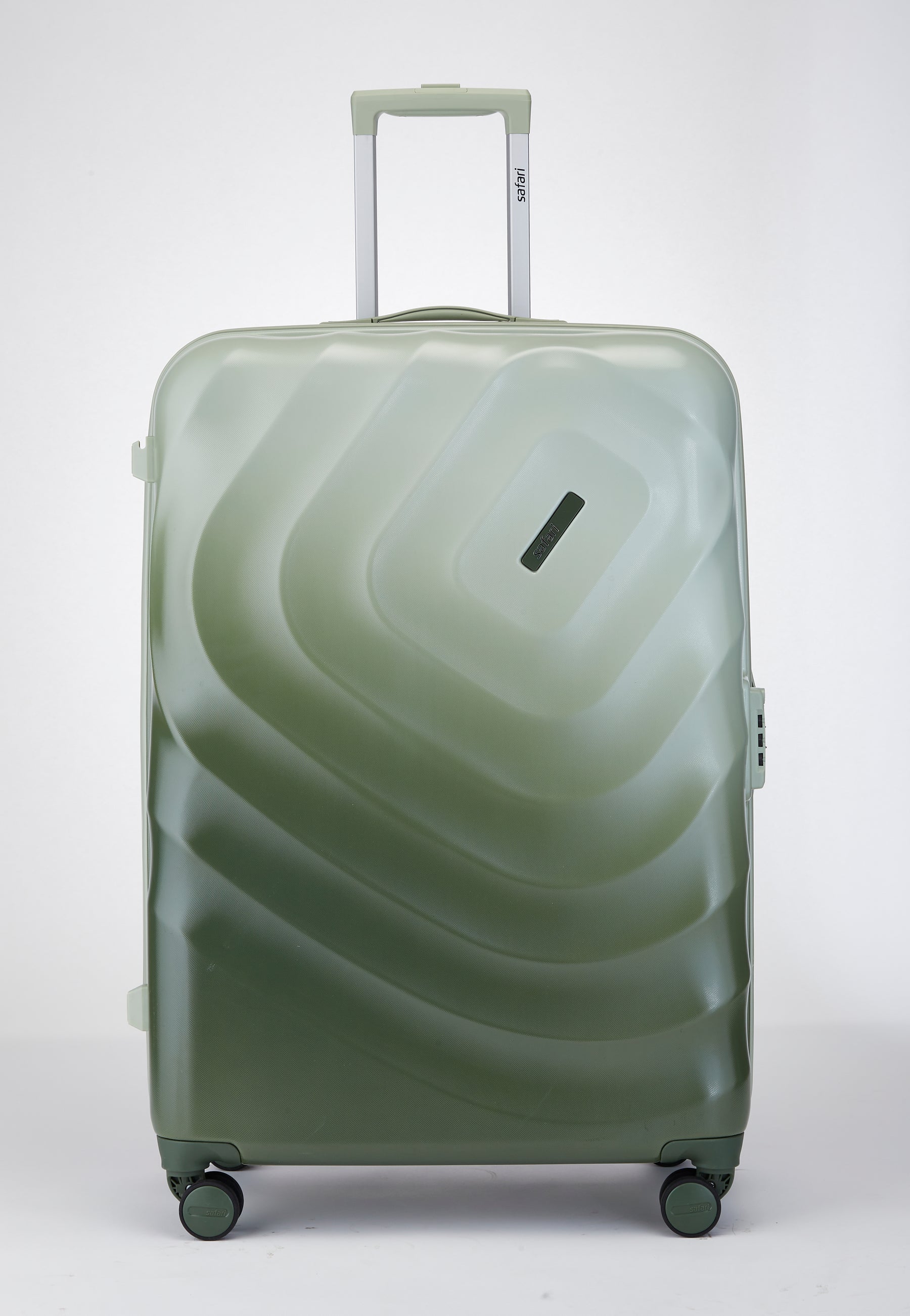 Safari Haze Tropica Trolley Bag with TSA Lock, Dual wheels, Side Hooks and Anti-theft Zipper