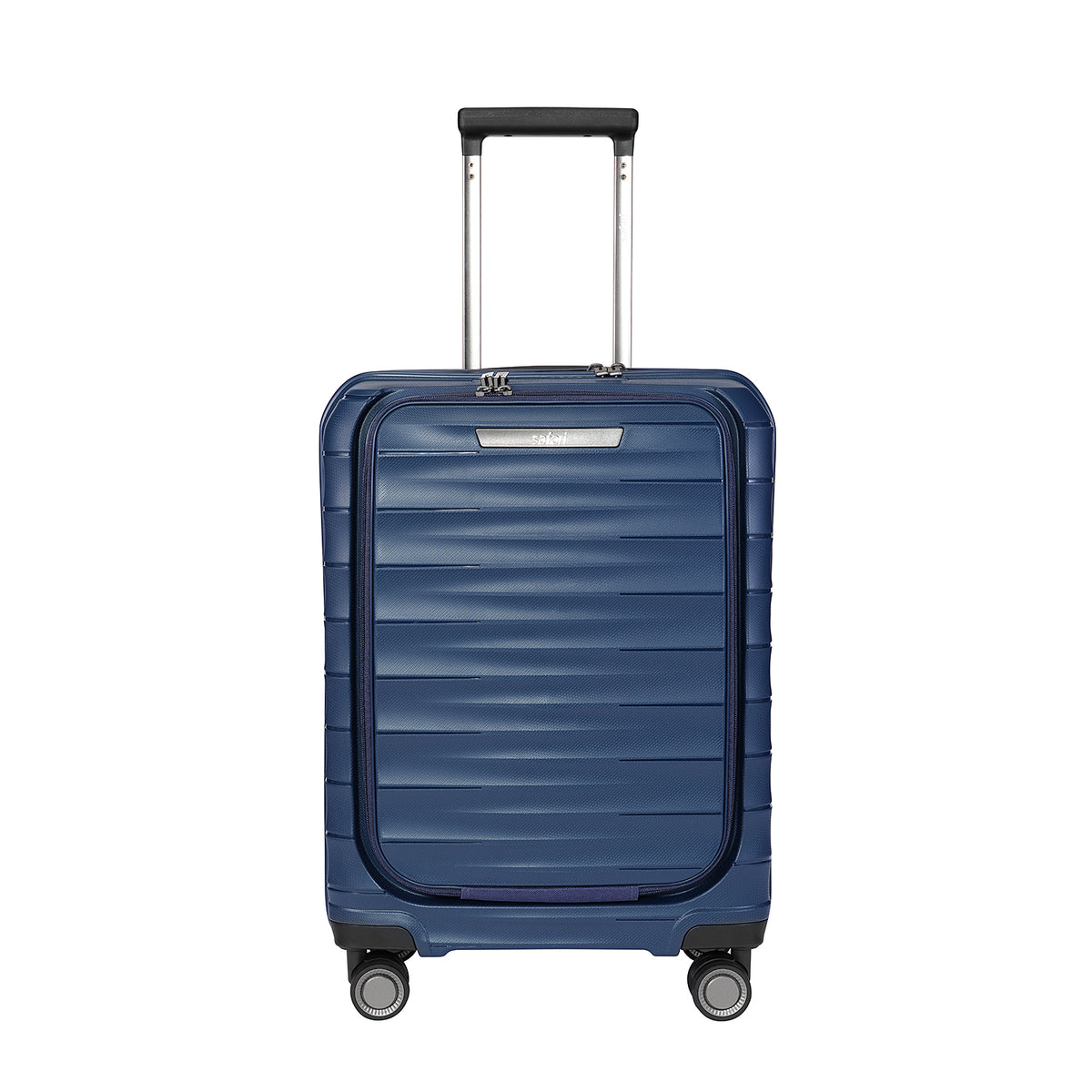 Safari Select Aerolite Blue Cabin Trolley Bag with Laptop Compartment, TSA Lock, Dual wheels and Anti-Theft Zipper