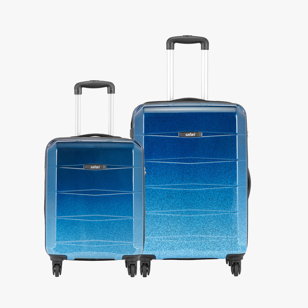 Safari Gradient Set of 2 Printed Trolley Bags with 360° Wheels