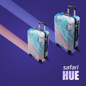 Hue Hard Luggage with Dual Wheels Combo Set (Small and Medium) - Printed