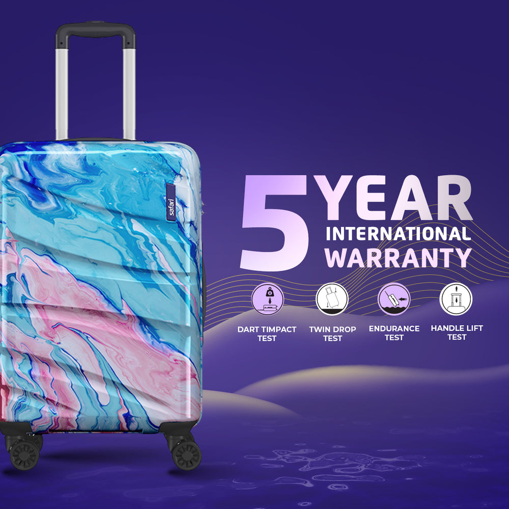 Buy Safari Hue 55/65/81 cm Printed Trolley Bag Online