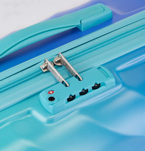 Safari Haze Splash Trolley Bag with TSA Lock, Dual wheels, Side Hooks and Anti-theft Zipper