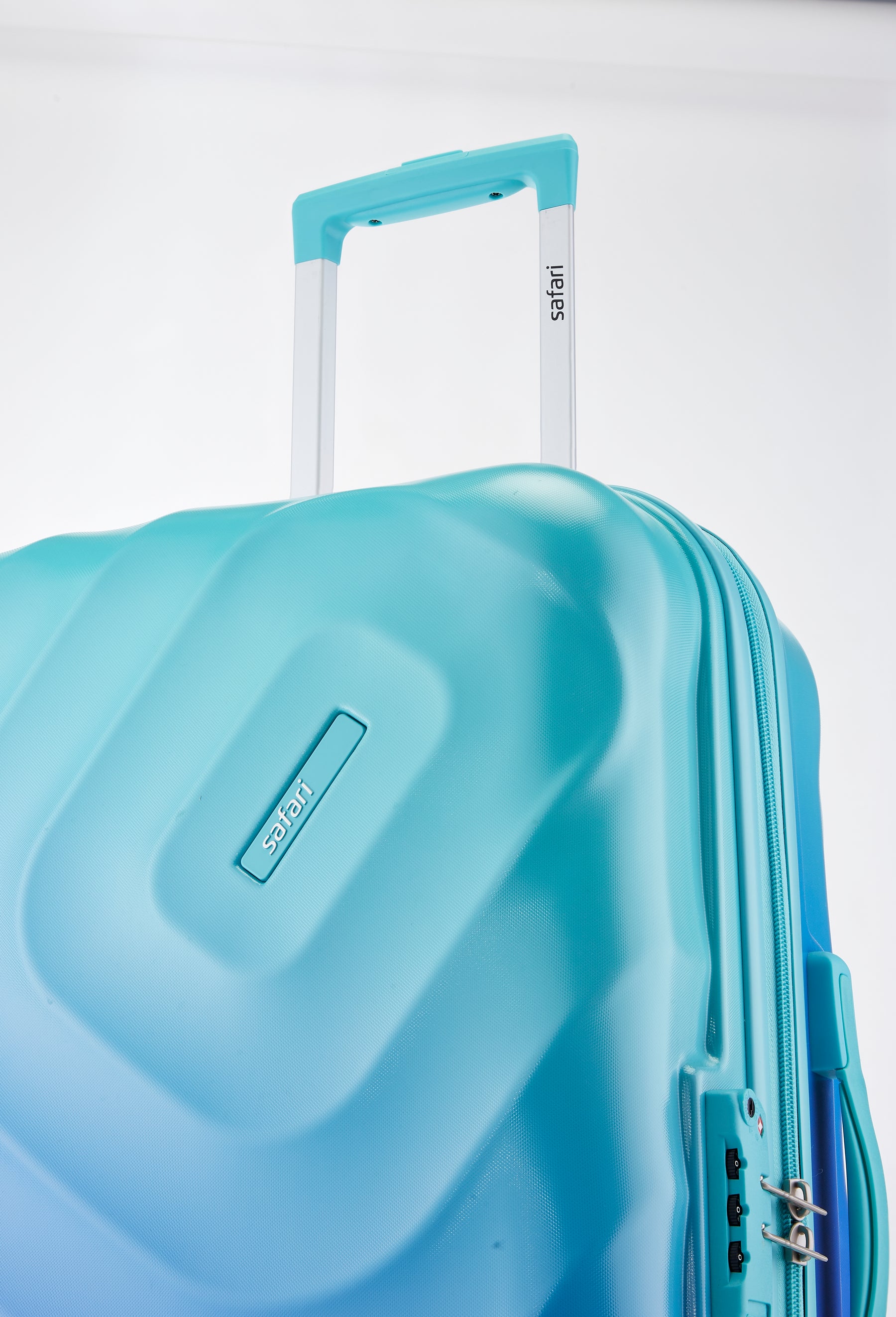 Safari Haze Splash Trolley Bag with TSA Lock, Dual wheels, Side Hooks and Anti-theft Zipper