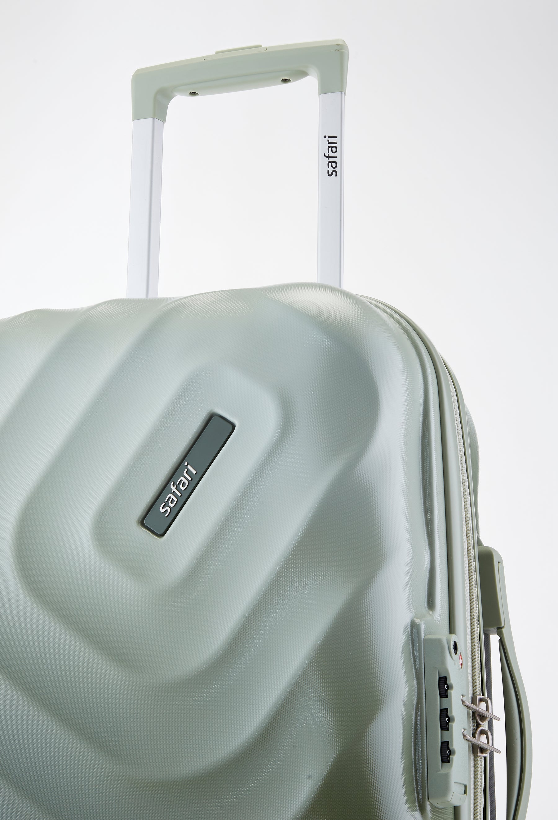 Safari Haze Tropica Trolley Bag with TSA Lock, Dual wheels, Side Hooks and Anti-theft Zipper