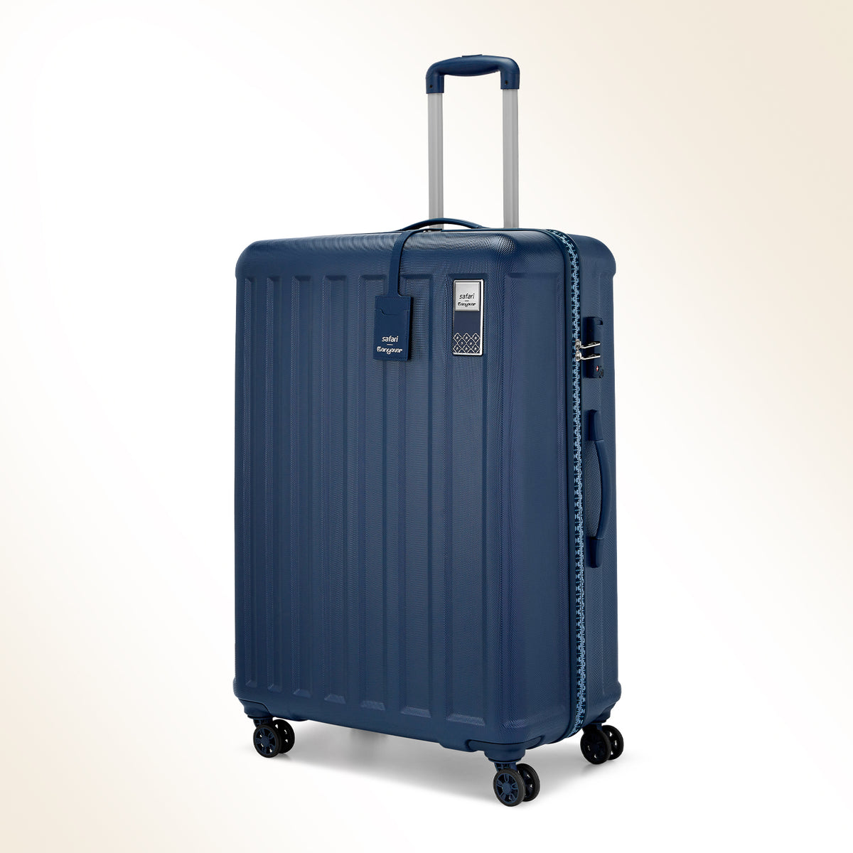 Safari x Manyavar Eterna Wedding Trolley Bag with Dual Wheels and TSA lock - Graphite Blue