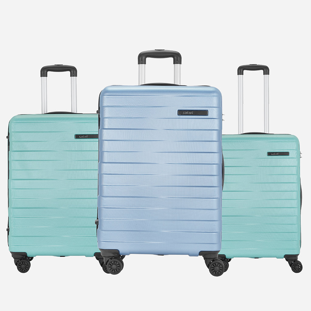Mint Hard Luggage with Anti Theft Zipper and Dual Wheels - Combo