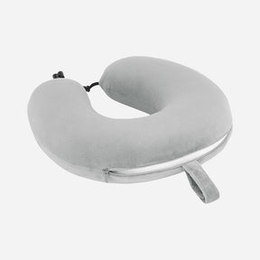 Safari Basic Neck Pillow With Washable Cover - Grey