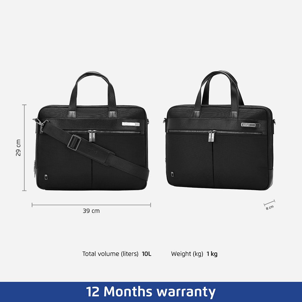 Safari Noble Messenger Bag with Dual compartments - Black