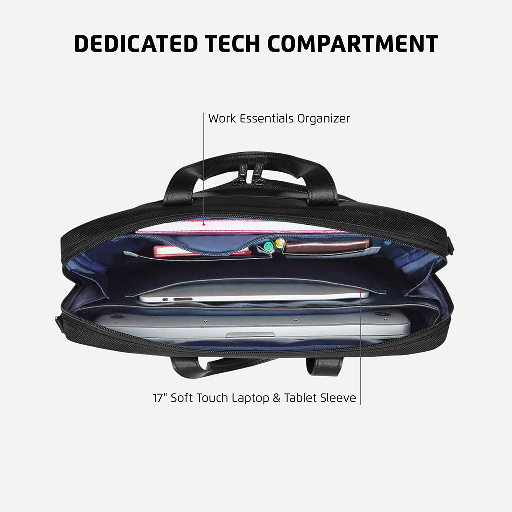Safari Noble Messenger Bag with Dual compartments - Black