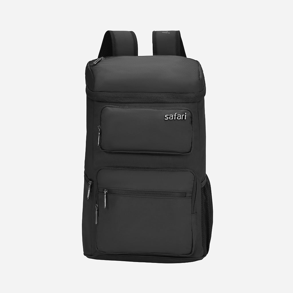 Safari Nomatech 32L Top Opening Black Formal Backpack with Quick Access Pockets and Ergonomic Chest Strap