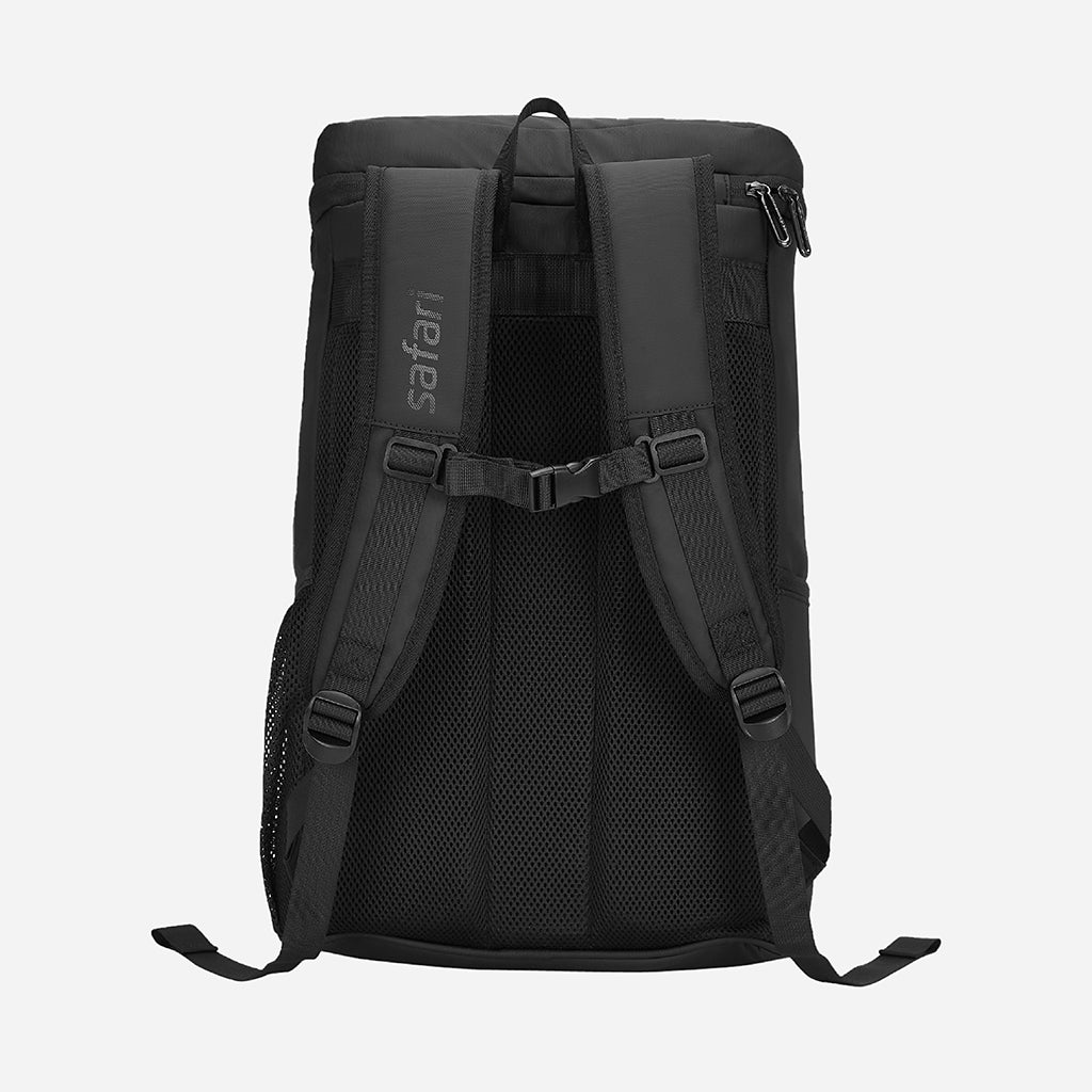 Safari Nomatech 32L Top Opening Black Formal Backpack with Quick Access Pockets and Ergonomic Chest Strap